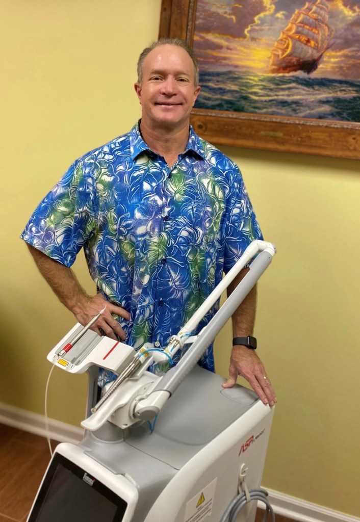 Dr. Lea showcasing our newest Laser for Endodontic Treatment